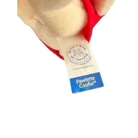 Build A Bear Workshop Mini Bunny Pawlette Coufur With Red Dress - Picture 3 of 6